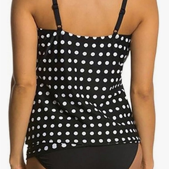 New - Without Tags, Women's Retro Polka Dot Tankini Two Pieces Swimsuit; Size XL - Picture 2 of 8